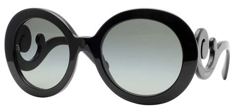 prada baroque sunglasses spr 27n 1ab3m1|Prada Women's Minimal Baroque PR 27NS 1AB3M1 Black/Grey .